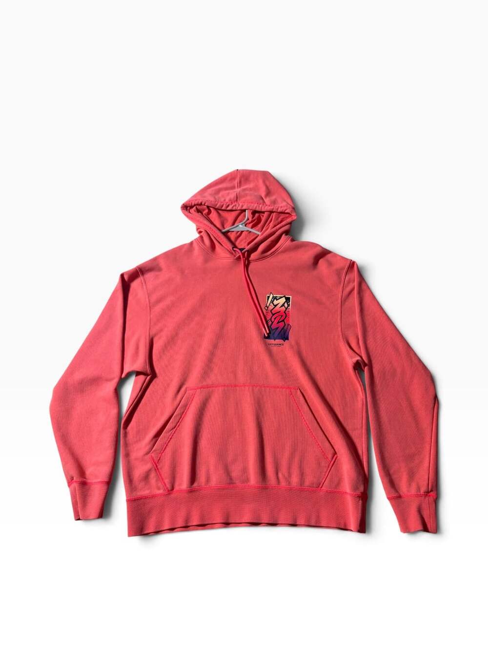 Jordan Let’s Dance Zion Williamson Hoodie Men’s Large Red Faded Graphic Pullover